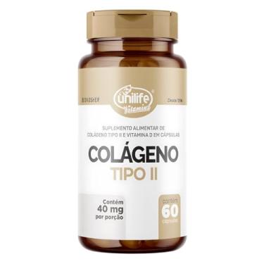 Imagem de Colágeno Tipo 2 UC II 40mg 60 Cápsulas + Vitamina D - Unilife Vitamins