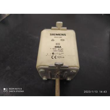 Imagem de 3x Fusivel Nh02 400amp 500v 120ka 3na3 260 Siemens