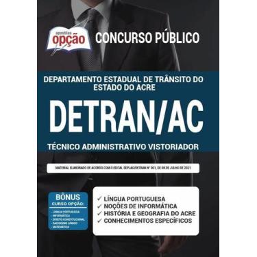 Imagem de Apostila DETRAN AC - Técnico Administrativo Vistoriador - Apostilas Op