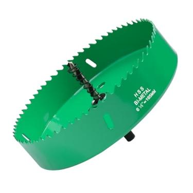 Imagem de LC LICTOP Serra de furo de 16,5 cm, cortador de buraco de milho resistente, broca de lâmina HSS bimetálica para luz de teto, madeira, folha de metal macio, painel de plástico, drywall e placa de fibra