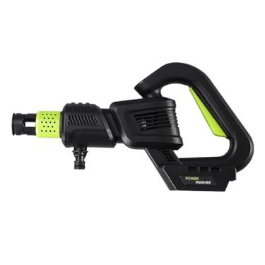 Imagem de IEUDNS Lavadora de alta pressão, limpador de carros, ferramenta de limpeza elétrica portátil, máquina de lavar carros sem fio para parede, piso, cerca, Preto Verde