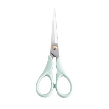 Imagem de Honagu Tesoura profissional – Lâminas de precisão de aço inoxidável, alças ergonômicas antiderrapantes para artesanato, escritório, tecido e projetos DIY (verde)