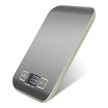 Imagem de Balança Digital De Inox Alta Precisão Cozinha Fit Dieta 5kg Nutrição -