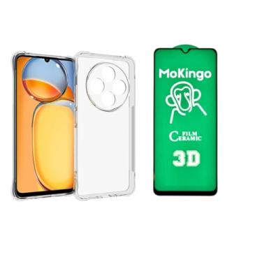 Imagem de Compatível com Xiaomi Poco C75 - Capinha Capa Case Anti Impacto Queda Shock + Pelicula de Ceramica Gel 9d