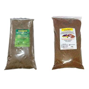 Imagem de Kit 2 Massas Japonesa Para Pesca Godzilla 700g + Missô 700g - Massa Ja