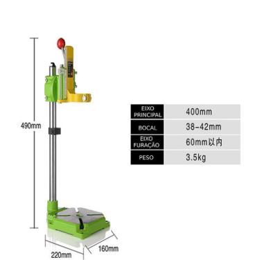 Imagem de Suporte para Furadeira Bancada Profissional Ajustável de 40cm - OEM