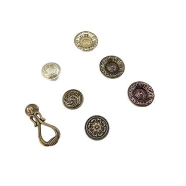 Imagem de CXYFQUUK Puxadores cromados de bronze prateado antigo puxadores de ferragens para móveis gaveta armários de cozinha armários armários de armário puxadores de porta 2 peças (bronze antigo 35 mm)