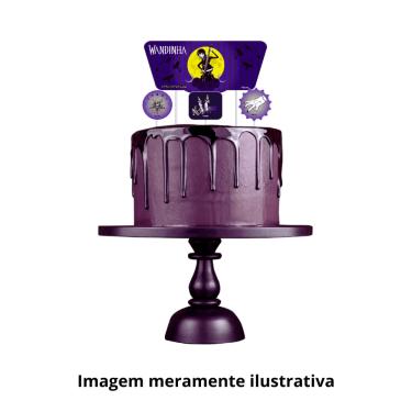Imagem de Topper Decorativo p/ Bolo Wandinha Festcolor