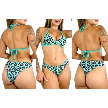 Imagem de Conjunto de Biquíni Asa Delta Fixo Moda Praia Verão - .