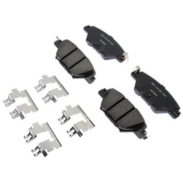 Imagem de ACDelco Kit de pastilhas de freio a disco traseiro de cerâmica profissional 17D1934CHF1