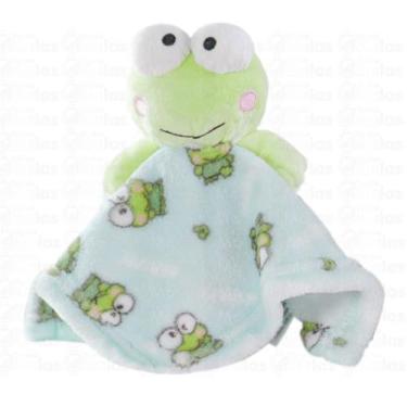 Imagem de Manta com Naninha Cobertor Bebê Personagens Bene Casa, Verde Keroppi