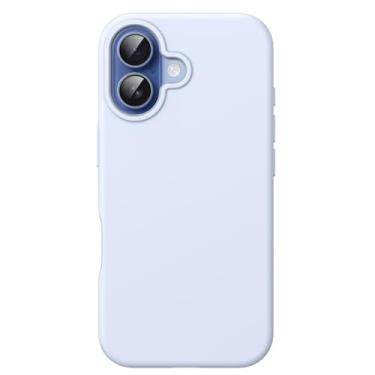 Imagem de JETech Capa Silicone Líquido para iPhone 17 6,3 Polegadas, Proteção de Corpo Inteiro com Toque Macio e Sedoso, Case de Celular Antirriscos com Forro de Microfibra (Azul)