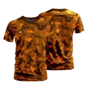 Imagem de Camiseta Camuflada Masculina Dry Fit Leve Treino Academia Corrida Tril