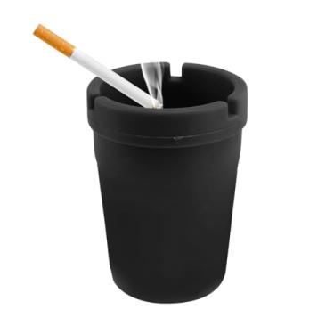Imagem de MTRPS Cinzeiro de carro sem fumaça, bandeja de cinzeiro de charuto autoextinguível, balde de bumbum portátil, suporte de copo à prova de cheiro, acessório de fumo para caminhão, carro, casa