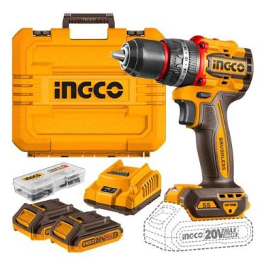 Imagem de Parafusadeira/furaf 55nm 1/2'' 2bat 2ah Cidli201452-9 Ingco