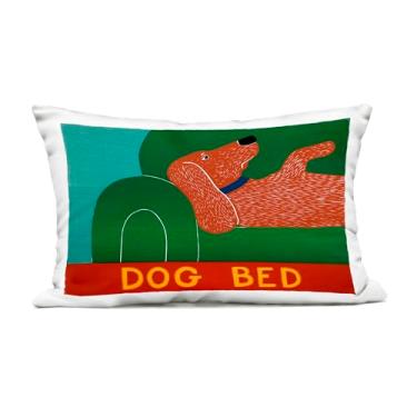 Imagem de Stupell Industries Almofada estampada para sofá para cama de cachorro, design por Stephen Huneck