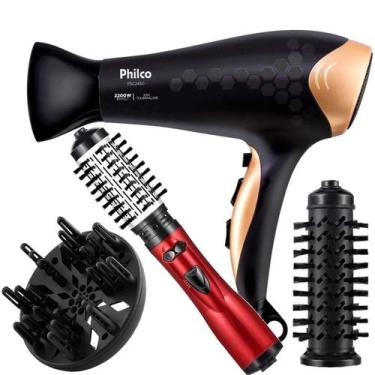 Imagem de Secador De Cabelo Philco Profissional 2200w Ion Ar Quente Frio Stilus 