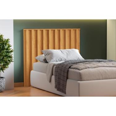 Imagem de Painel Cama Box Madeirado Cabeceira Vitoria Solteiro Peroba - Europa