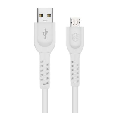 Imagem de Cabo Dual Shock Micro Usb V8 Branco - 1,2M - Gshield