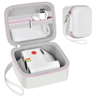 Imagem de ANKHOH Capa para câmera digital Polaroid Go Generation 2 geração 2/9035/9071/9070 instantânea, armazenamento de câmeras de filme Instax com bolso de malha para fotos, adesivos (apenas caixa