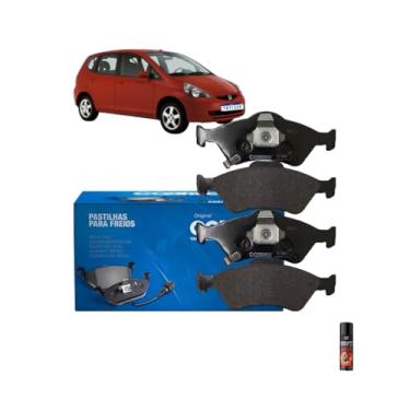 Imagem de Kit Pastilha Freio Diantiera Honda Fit 1.5 2014 > + Orbi Anti Chios 200ml