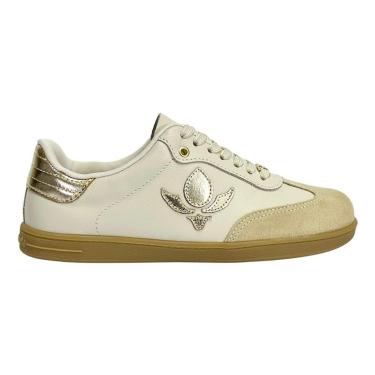 Imagem de Tênis Cravo e Canela Pietra Couro 1629CC Off White/Ouro-Feminino