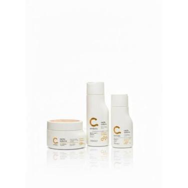 Imagem de Kit Cacho Sublime Amavia Cabelos Argan Hidratação Cosméticos