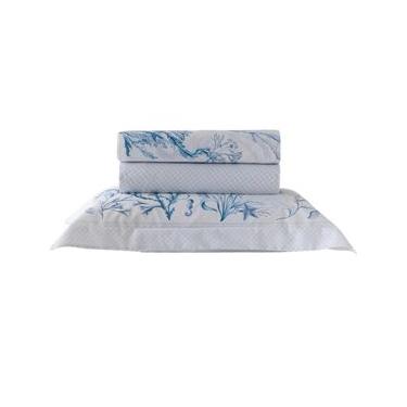 Imagem de Jogo De Cama Vida Bela Estampada Dip Solteiro 200 Fios 160X240cm - Kacyumara Solteiro