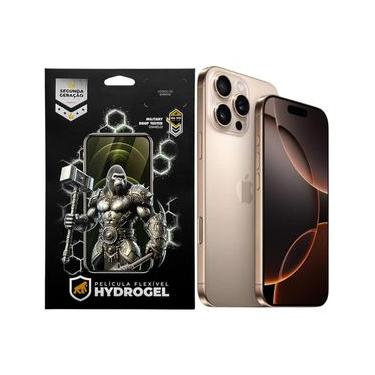 Imagem de Kit Película Hydrogel HD Frontal + Traseira para iPhone 16 Pro - Proteção Completa - Gshield