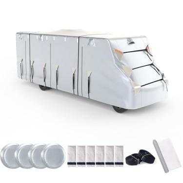 Imagem de SELIMON Capa 300D Top Class C RV com revestimento PU à prova d'água resistente a rasgos e capa de trailer de inverno anti-UV serve para motorhome de 6 a 29 pés