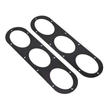 Imagem de AYNEFY Outras Modificações Painel Universal Liga de Alumínio Carro de Corrida Spoiler de Desvio de Ar para Aerodinâmica Redução de Arrasto Estilo Atualização Preto 2 Peças Difusor de Para-choque