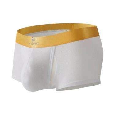 Imagem de Shorts Boxer Masculinos Em Malha Respirável Com Bolsa Aberta, Roupa Ín