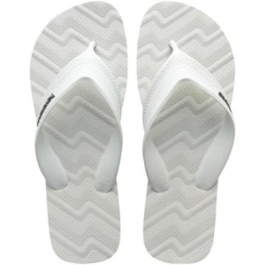 Imagem de Chinelo Havaianas Masculino, Track Waves 43/4 Branco, Havaianas