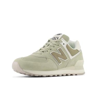 Imagem de New Balance Tênis feminino 574 V2 Turtledove, Olivina/Grés escuro/Turtledove, 11