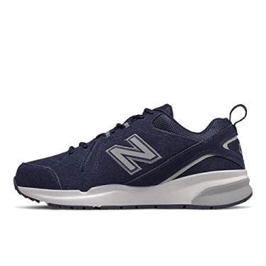 Imagem de New Balance Tênis masculino 608 V5 casual Comfort Cross Trainer, Pigmento/bronze/prata metálico, 10 Wide