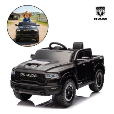 Imagem de Mini Carro Elétrico Infantil 12v Dodge Ram 1500 Rho Preto - BW427PT