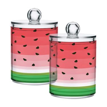 Imagem de Qilmy Qtip Suporte de 400 ml, frasco de armazenamento de boticário de plástico transparente com tampa, dispensador de recipiente de banheiro para bola de algodão, cotonete, fio dental, pacote com 2