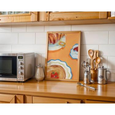 Imagem de Café da manhã em Paris - 50 x 70 Caixa (canvas)