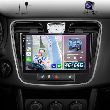 Imagem de [4+64G] para Chrysler 200 2011-2014 Upgrade Radio: NHOPEEW 9 polegadas IPS Touchscreen Android Stereo - Carplay sem fio e Android Auto, página inicial personalizada, 5G/WiFi, GPS, DSP/EQ + câmera de