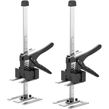 Imagem de YIEMIZDK Conjunto De Duas Peças Macaco Hidráulico Para Economia Trabalho, Posicionamento Azulejos, Portas, Janelas, Armários, Instalação, Elevador Móveis, Ferramentas Elevação Drywall (15,7 Polegada