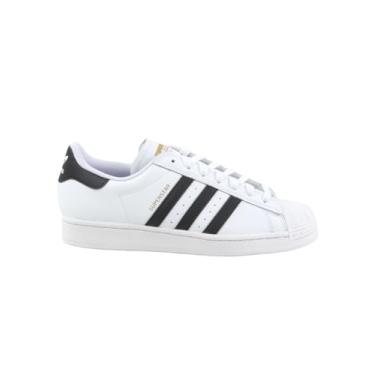 Imagem de adidas Tênis masculino Cblack/Ftwwht Superstar ADV whitecore preto/FTWR branco 42 EUA, Branco/preto, 41
