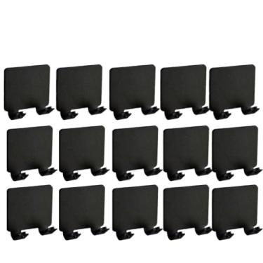 Imagem de 1-15 pces nenhum-perfurador navalha titular adesivo gancho de armazenamento de barbear banheiro gancho de parede prateleira do banheiro suporte de navalha, preto 15 pces