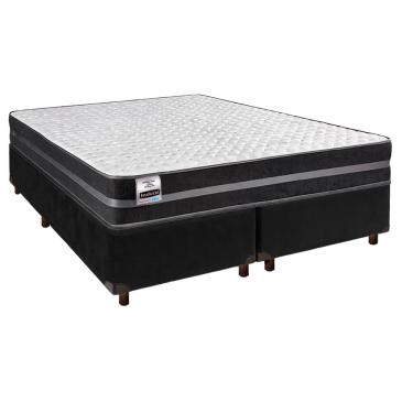 Imagem de Colchão Queen Molas Ultralastic + Box Preto - Bogota Inducol