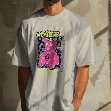 Imagem de Camiseta Unissex Manga Curta Urso Moderna Premiun Malha Algodão do P ao G1-Unissex