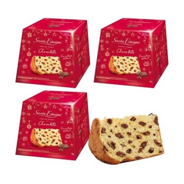 Imagem de 3 Panetone Premium com Gotas de Chocolate 400g Santa Edwiges