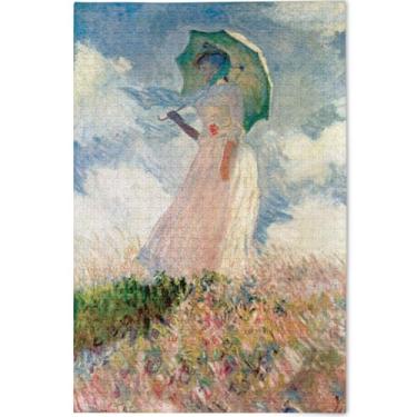 Imagem de Pintura de gato branco quebra-cabeça de 1000 peças para adultos quebra-cabeça engraçado jogo tecnologia presentes paisagem pintura belas artes, 75 x 50 cm