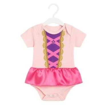 Imagem de Fantasia bebê Aurora body temático Rapunzel com tiara ou coroa (sem acessorio, P)