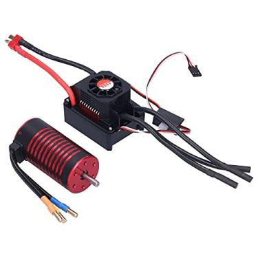 Imagem de Ainoli à prova d'água RC 3670 1350KV Motor sem escova de 4 com conjunto ESC 120A para carro RC 1/8 1/10