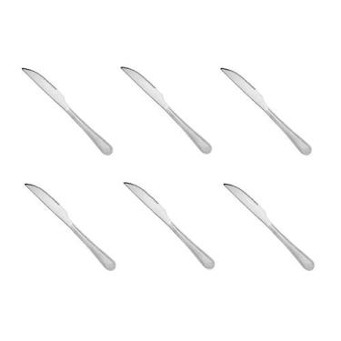 Imagem de Kit 6 Facas Para Churrasco Em Aço Inox Restaurante Hotel - GP INOX