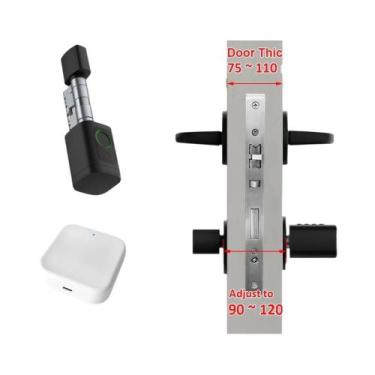 Imagem de Fechadura De Impressão Digital Bluetooth Ajustável RAYKUBE V1 Com Senh